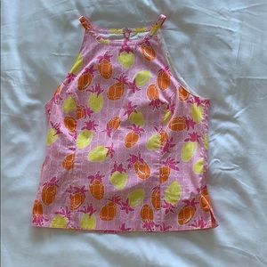 Vintage lilly pulitzer pineapple top